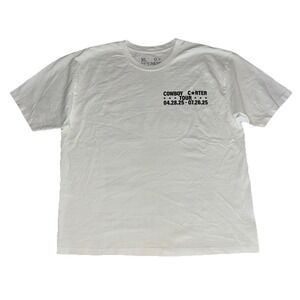 Beyonce CCT Official Tour Tee XL White Cowboy‎ Carter Tour 2025 Merch NEW *spots